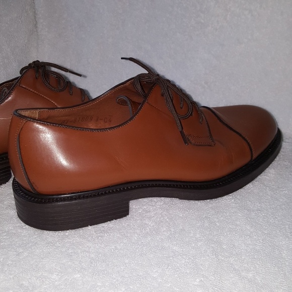 Kf Ltd. Mens Cap Toe Lace Up Leather Shoes - Picture 4 of 8